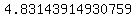 4.83143914930759