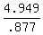 4.949%2F.877