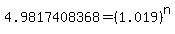 4.9817408368=%281.019%29%5En