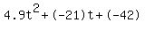 4.9t%5E2%2B-21t%2B-42