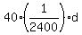 40%281%2F2400%29d