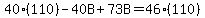40%28110%29-40B%2B73B=46%28110%29