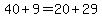 40%2B9=20%2B29