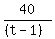 40%2F%28%28t-1%29%29