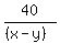 40%2F%28%28x-y%29%29