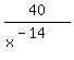 40%2F%28x%5E%28-14%29%29