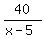 40%2F%28x-5%29