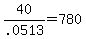 40%2F.0513+=+780