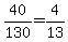 40%2F130+=+4%2F13