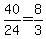 40%2F24=8%2F3