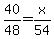 40%2F48+=+x%2F54