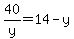 40%2Fy=14-y