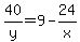 40%2Fy=9-24%2Fx