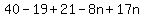 40-19%2B21-8n%2B17n