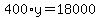 400%2Ay=18000
