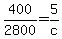 400%2F2800=5%2Fc