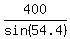 400%2Fsin%2854.4%29