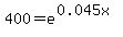 400=+e%5E%280.045x%29