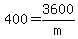 400+=+3600%2Fm
