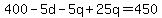 400+-5d-5q%2B25q=450