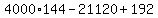 4000%2A144+-+21120%2B192