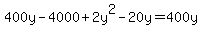 400y-4000%2B2y%5E2-20y=400y