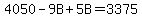 4050-9B%2B5B=3375