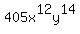 405x%5E12y%5E14