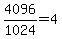 4096%2F1024=4