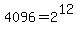 4096=2%5E12