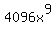 4096x%5E9