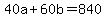 40a%2B60b=840