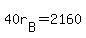 40r%5BB%5D+=+2160
