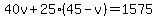 40v%2B25%2845-v%29=1575