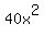 40x%5E2