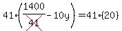 41%281400%2Fcross%2841%29-10y%29=41%2820%29