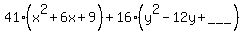 41%28x%5E2%2B6x%2B9%29%2B16%28y%5E2-12y%2B%22___%22%29