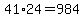 41%2A24=984