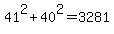 41%5E2%2B40%5E2=3281