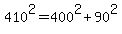 410%5E2+=+400%5E2+%2B+90%5E2