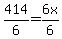 414%2F6=6x%2F6
