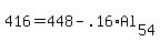 416=448-.16%2AAl%5B54%5D