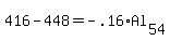 416-448=-.16%2AAl%5B54%5D