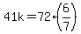 41k=72%286%2F7%29