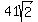 41sqrt%282%29
