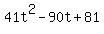 41t%5E2+-+90t+%2B+81