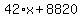 42%2Ax%2B8820