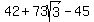 42%2B73sqrt%283%29-45