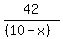 42%2F%28%2810-x%29%29