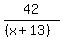 42%2F%28%28x%2B13%29%29